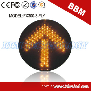 300mm Yellow Small Lens LED Arrow Traffic Light for Road Safety